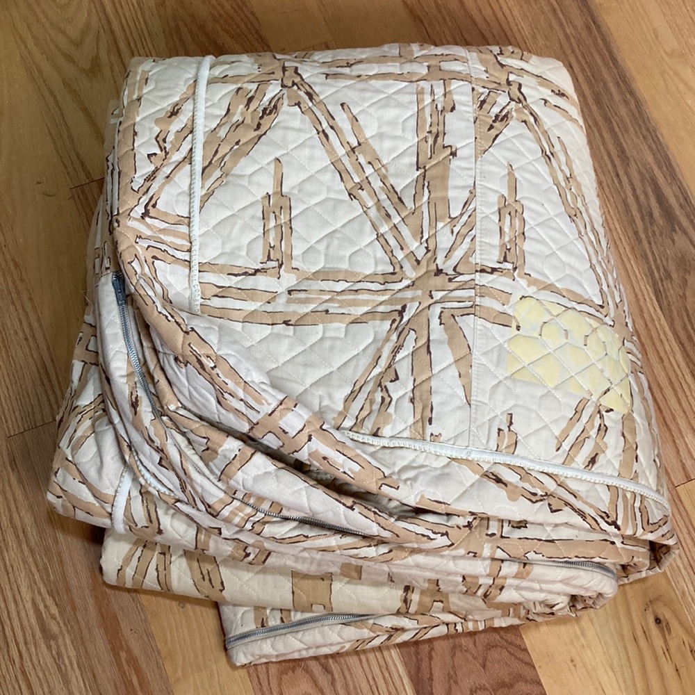Zip Mattress Cover for a King Size Bed OR covers 2 Twin Beds Side by Side.
